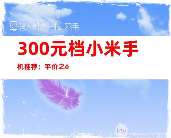 300元档小米手机推荐：平价之选，性价比出众